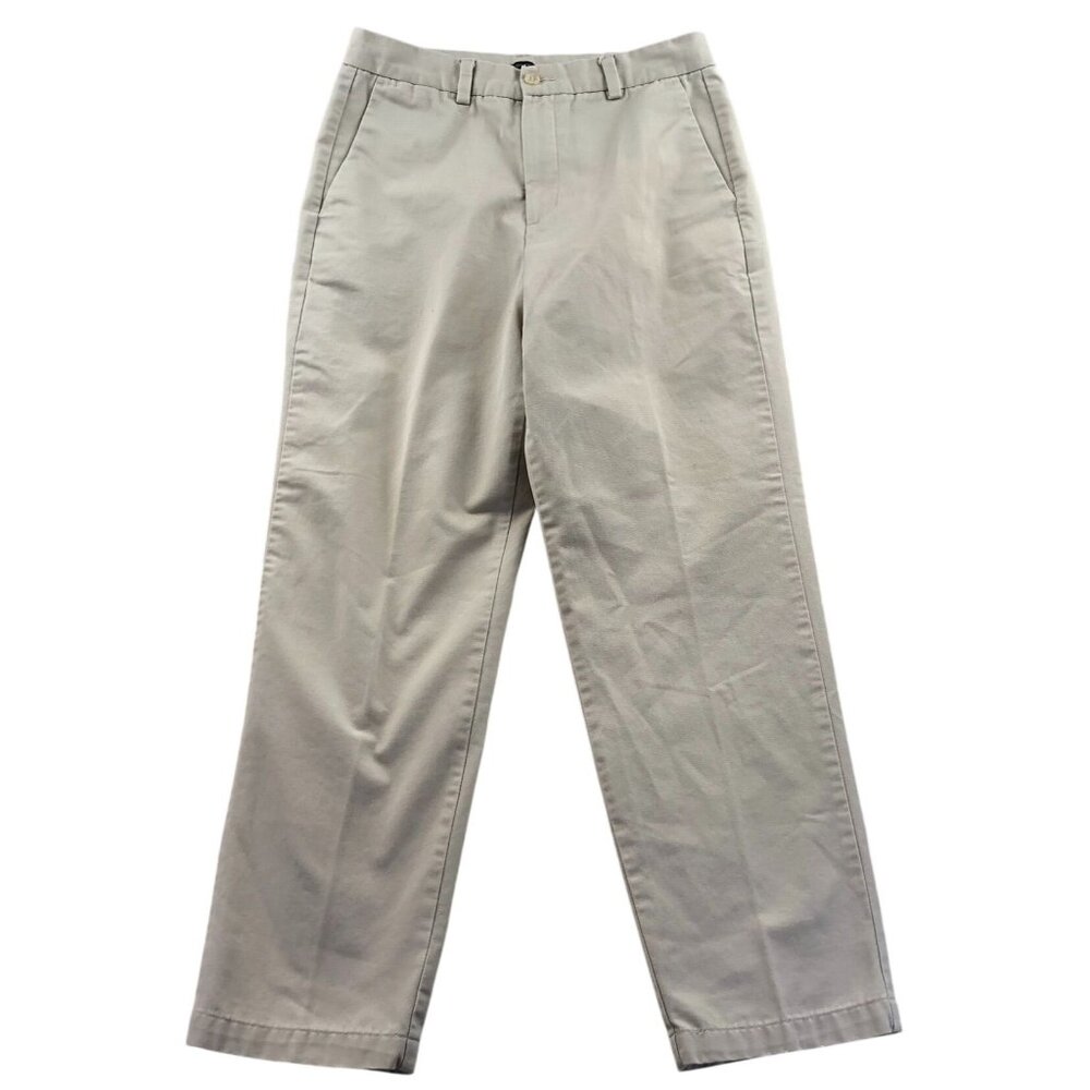 Dockers Women's Dress Pants Size 10 Beige Straight Leg Trousers Flat Front